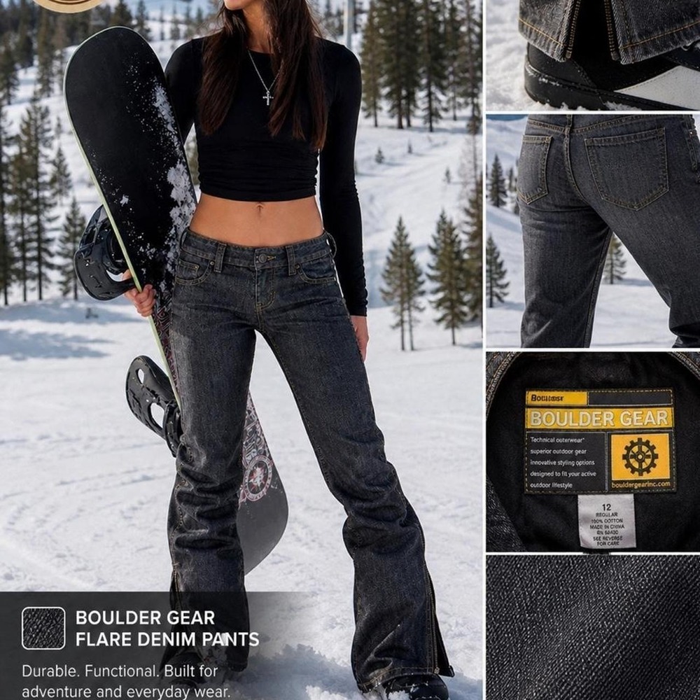 Boulder‎ Gear Snow Pants – Denim Style – Women's Size 12 (Flare/Bootcut)